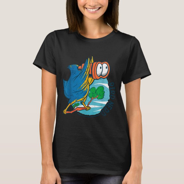 T-shirt Bird Nerd Funny Bird Watching Birds Lover Ornithol (Devant)