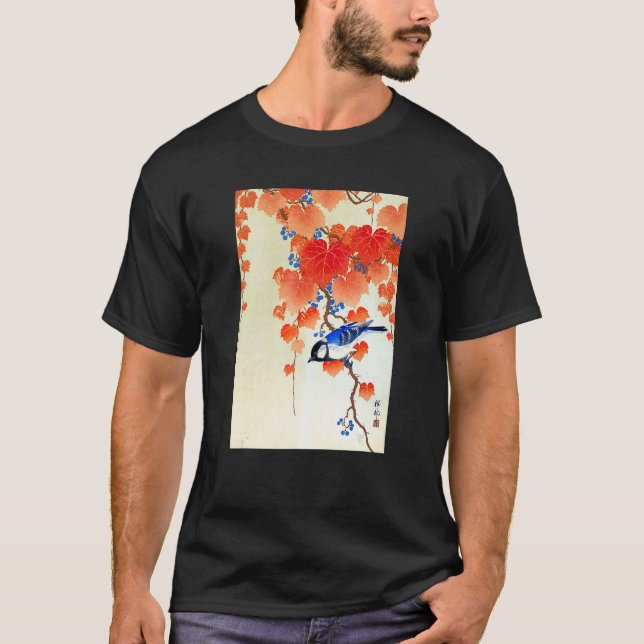 T-shirt Bird on Branch by Ohara Koson (Devant)