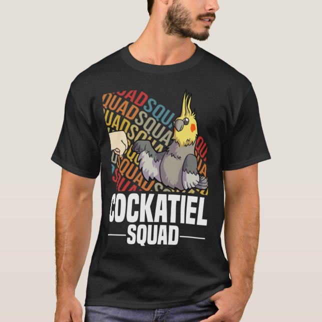 T-shirt Bird Parrot Cockatiel  1 (Devant)