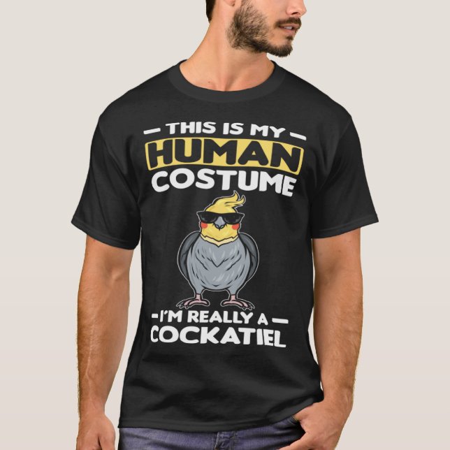 T-shirt Bird Parrot Cockatiel  2 (Devant)