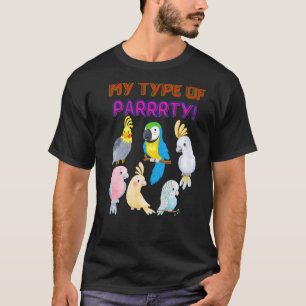 T-shirt Bird Parrot Party Animaux de compagnie Amour pour 