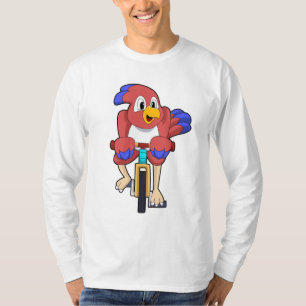 T-shirt Bird with bicycle