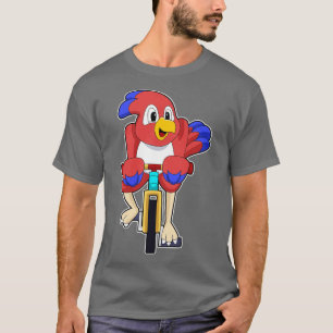 T-shirt Bird with bicycle