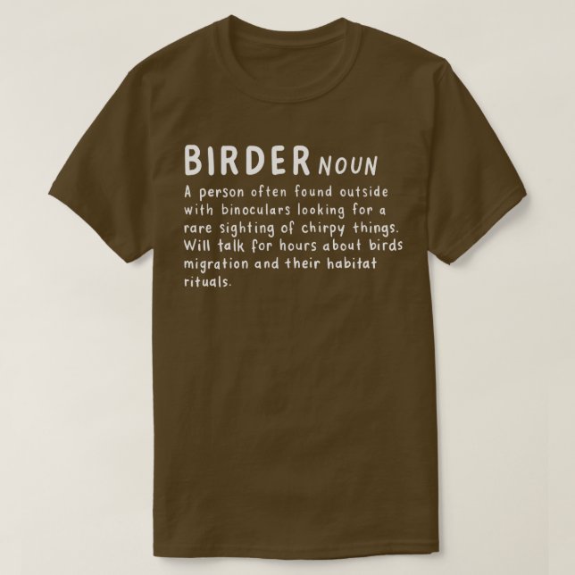 T-shirt Birder Définition 2 (Design devant)