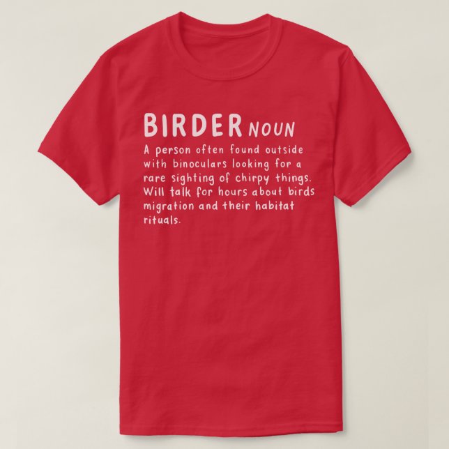 T-shirt Birder Définition 2 (Design devant)