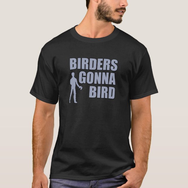 T-shirt Birders allant à l'oiseau (Devant)