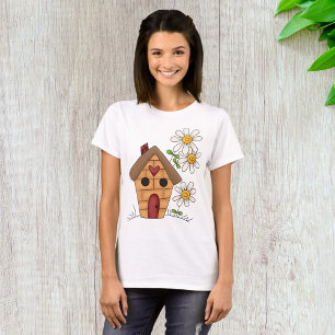 T-shirt Birdhouse Et Fleurs