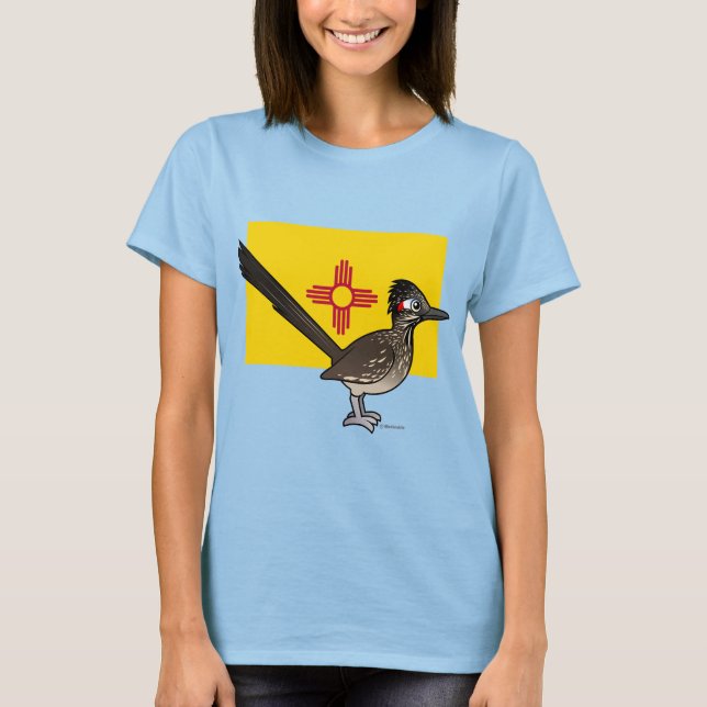 T-shirt Birdorable d'Etat du Nouveau-Mexique : Roadrunner (Devant)