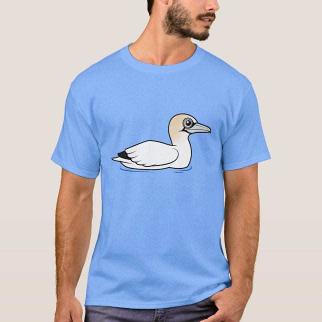T-shirt Birdorable nageant le fou de Bassan du nord (Devant)