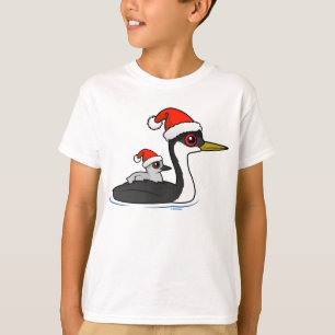 T-shirt Birdorable Western Grebe Père Noël