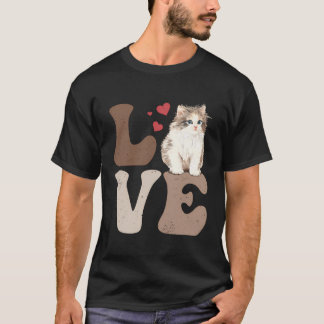 T-shirt Birman Chat Love