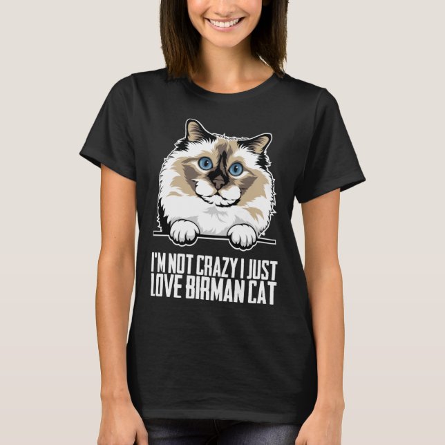 T-shirt Birman kitten  Birman mom  Birman dad  1 (Devant)