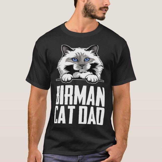 T-shirt Birman kitten  Birman mom  Birman dad  3 (Devant)