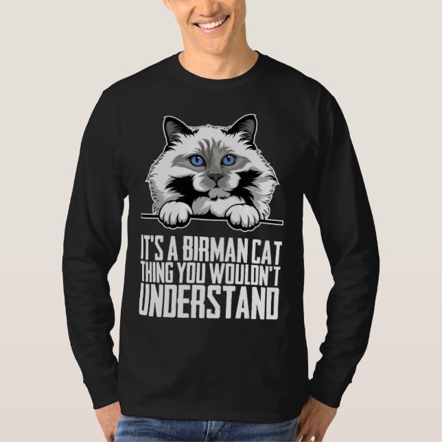T-shirt Birmans  Birman cat  Birman mom (Devant)