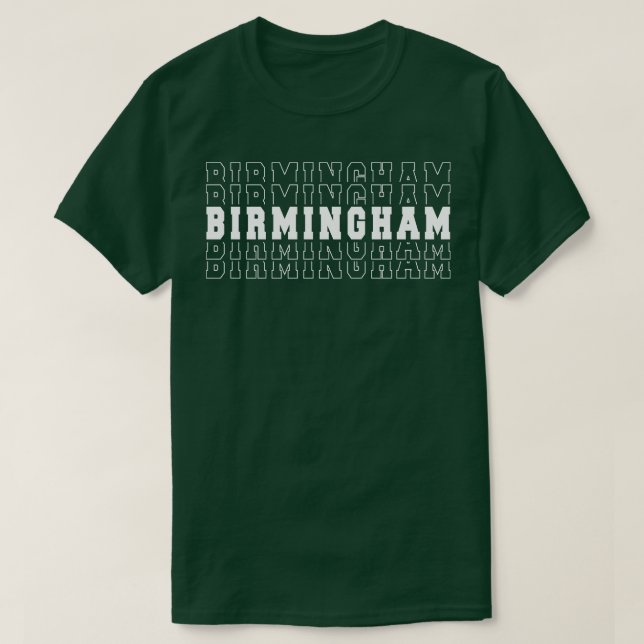 T-shirt Birmingham City Alabama Birmingham AL 1 (Design devant)