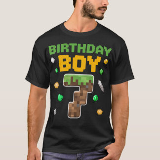 T-shirt Birthday Boy Shirt 7E Anniversaire 7 Anniversaire 