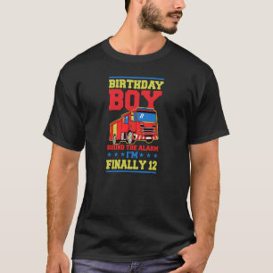 T-shirt Birthday Boy Sound L'alarme Je suis enfin 12 ans O