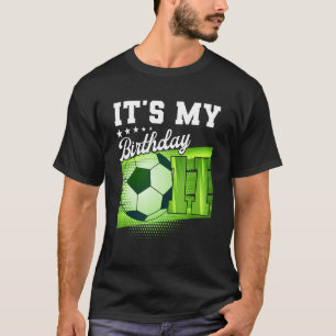 T-shirt Birthday Boy Tee - shirts 11 Soccer Son 11ème anni