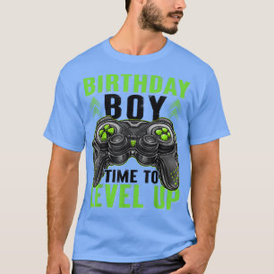 T-shirt Birthday Boy Time to Level Up Jeu Birthday Boys