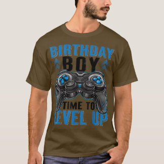 T-shirt Birthday Boy Time to Level Up Jeu Birthday Boys