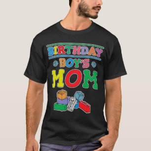 T-shirt Birthday Boy's Mom Building Blocks 7