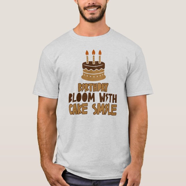 T-shirt Birthday Cake Bliss Design (Devant)