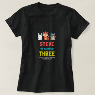 T-shirt Birthday Celebration Cute Animals Birthday Card