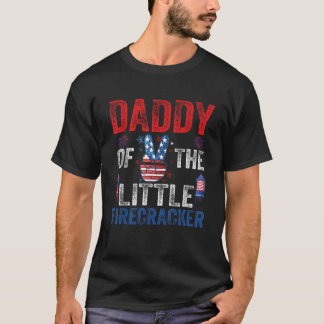 T-shirt Birthday Daddy Dad Of The Little Firecracker