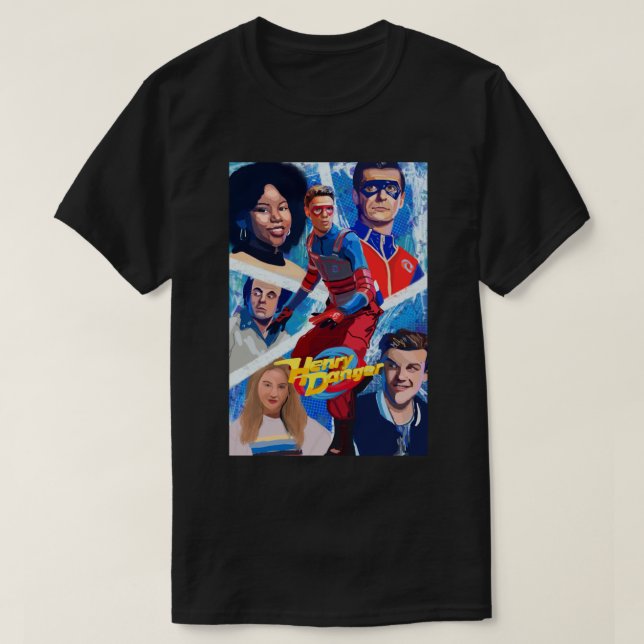 T-shirt Birthday Gift Henry Danger Poster Streetwear Boys  (Design devant)