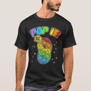 T-shirt Birthday Kids Pop It I'm 8 Years 8Th Birthday
