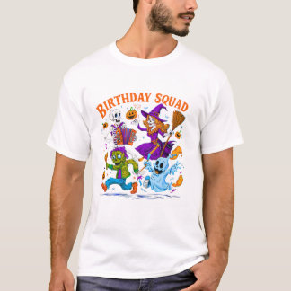 T-shirt Birthday Squad Funny Halloween