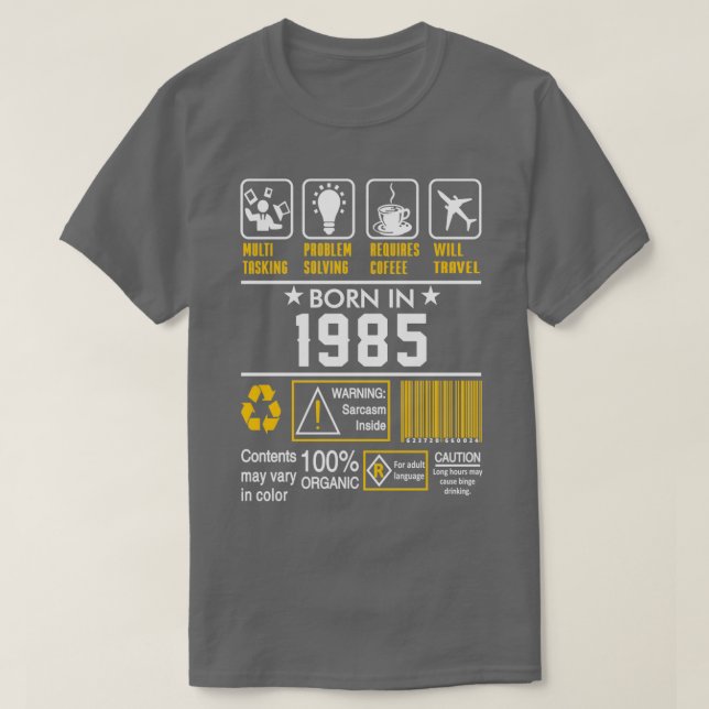 T-shirt Birthday Venin Ideas Born (Design devant)