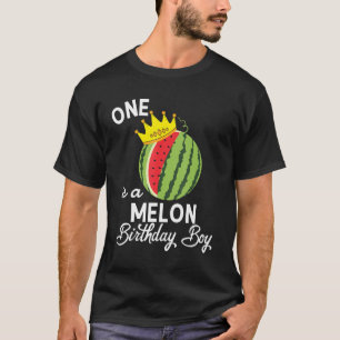 T-shirt Birthday Watermelon Birthday Boy One In A Melon B