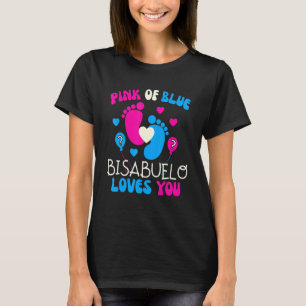 T-shirt Bisabuelo Rose ou Bleu Vous Aime Bébé Genre Rev