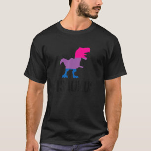 T-shirt Bisaurus Dinosaur Rex Bisexual Pride Drapeau Bi Pr