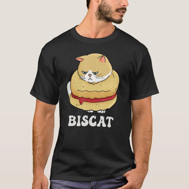 T-shirt BisCat The Perfect Mix of Feline Charm and Biscuit (Devant)