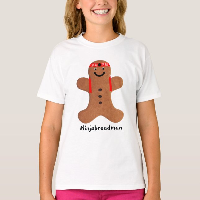 T-shirt Biscuit Ninjabreadman (biscuit) (Devant)