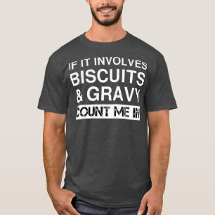 T-shirt Biscuits Amusants Et Petit-Déjeuner Américain Grav