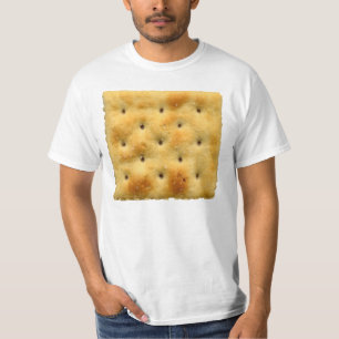 T-shirt Biscuits de soude blancs de Saltine