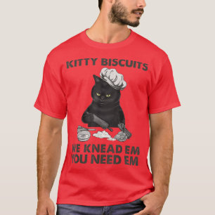 T-shirt Biscuits Kitty Biscuits En Chat Noir Nous Vous Con