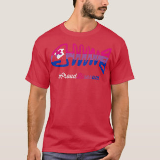 T-shirt Biseual Pride Poisson Squelette Drôle LGBTQ Biseua