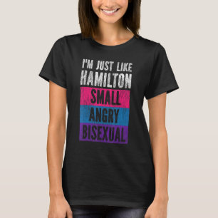 T-shirt Bisexual Bi Pride Drapeau Je suis comme Hamilton S