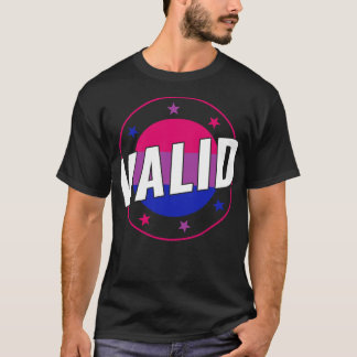 T-shirt Bisexual Funny Valide Bi Pride Bisexualité
