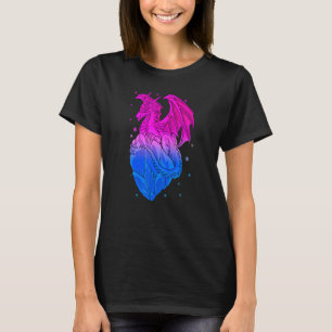 T-shirt Bisexual Ice Dragon Bi Pride Drapeau Couleurs Hive