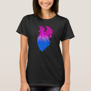 T-shirt Bisexual Ice Dragon Bi Pride Drapeau Couleurs Hive