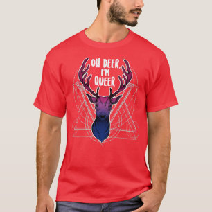 T-shirt Bisexual Oh Deer Im Queer