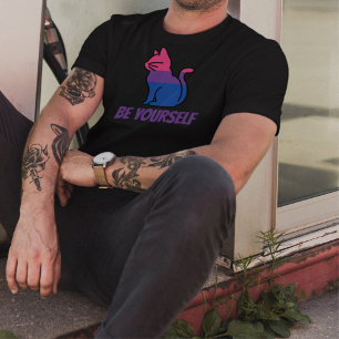 T-shirt Bisexual Pride Chat - Soyez vous-même
