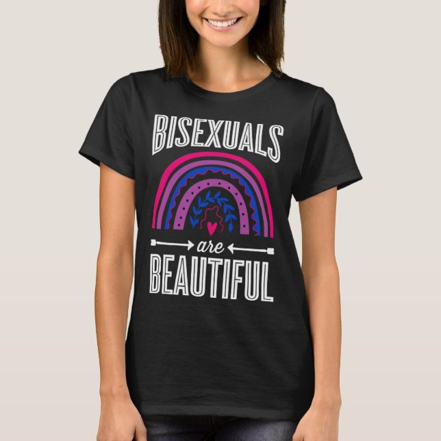 T-shirt Bisexuals Are Beautiful Bisexual Pride Bohemian Ra (Devant)