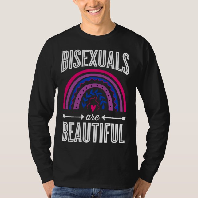 T-shirt Bisexuals Are Beautiful Bisexual Pride Bohemian Ra (Devant)