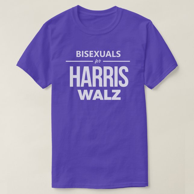 T-shirt Bisexuels pour Harris Walz (Design devant)